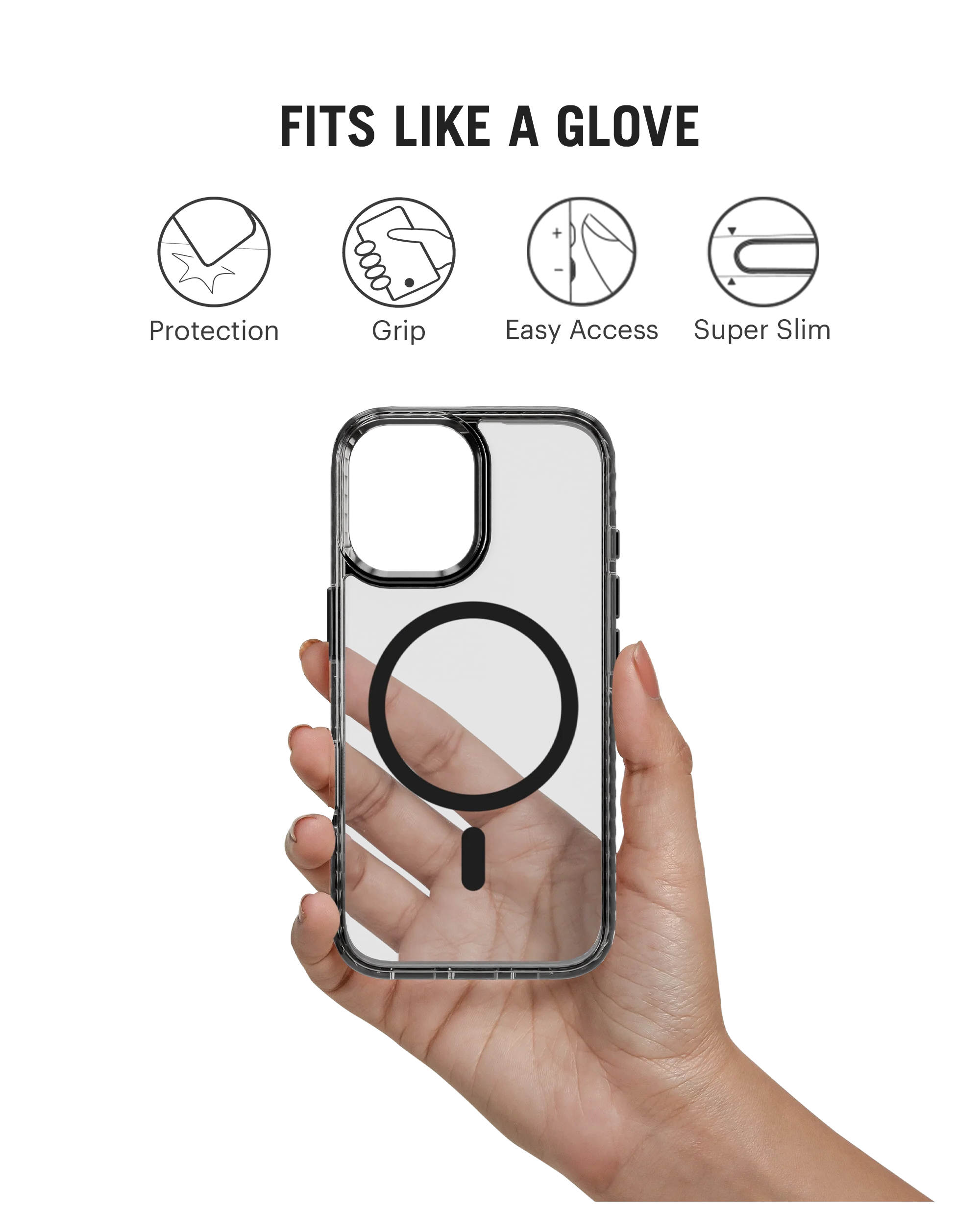 Stride 2.0 Clear MagSafe Phone Case Cover For iPhone 16 - Image 8