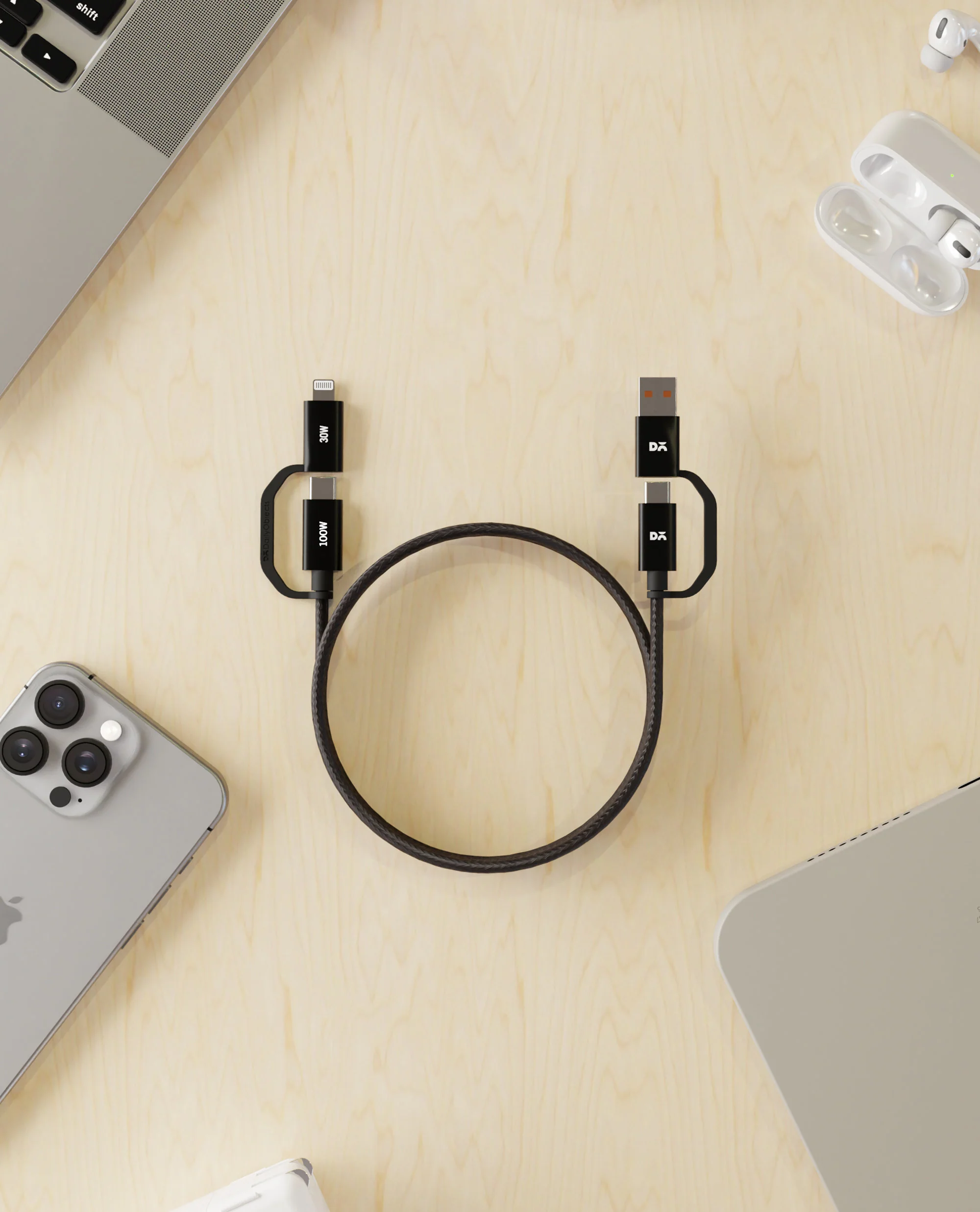 DailyObjects SURGE™ Kevlar Core 4-in-1 100W Charging Cable - Image 15